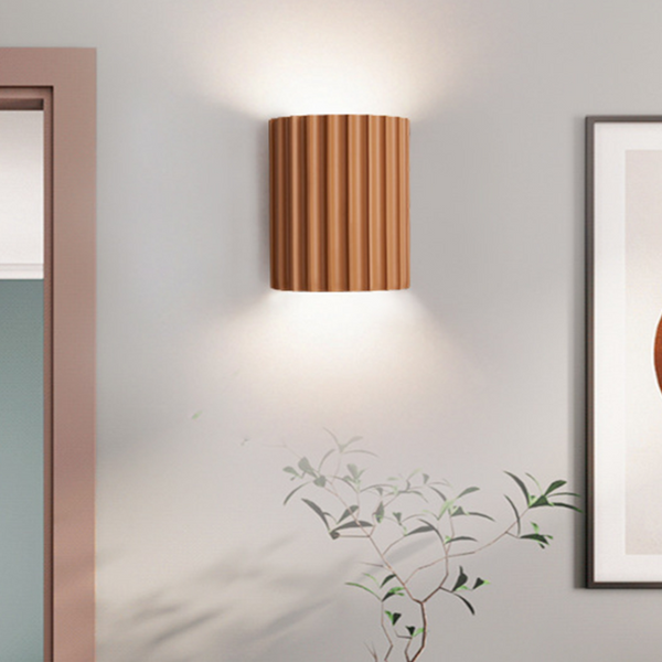 Modern Semi-circular Resin Sconce for Living Room