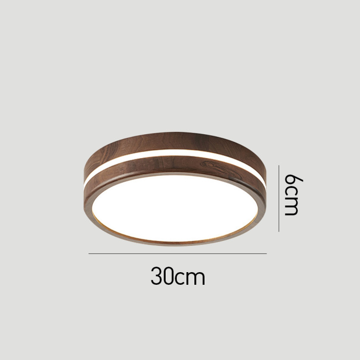 Round Wooden Ceiling Light