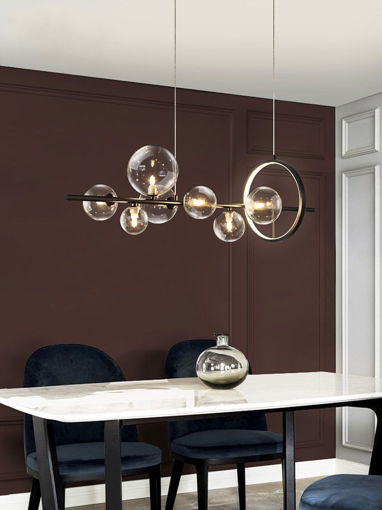 Glass blowing chandelier