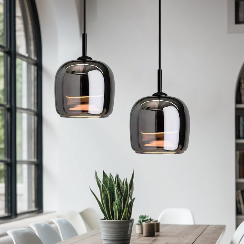 Nordic Black Glass Pendant Light