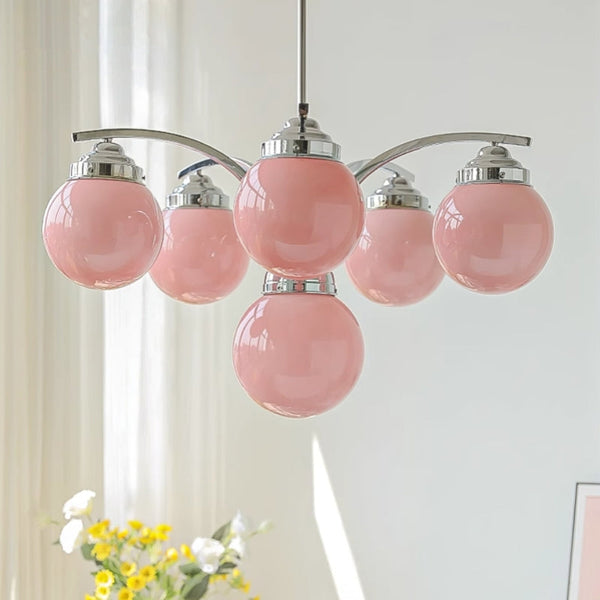 Retro Salamanca Round Glass Chandelier Lights