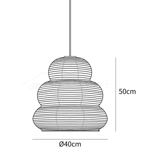 Rice Paper Pendant Light
