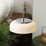 Chrome White Bauhaus Pendant Light
