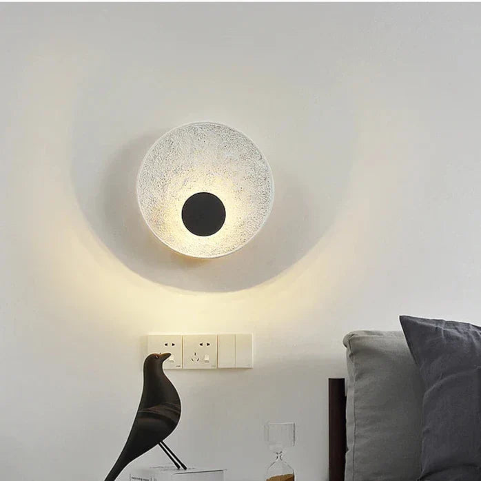 Round Moon Globe Wall Light