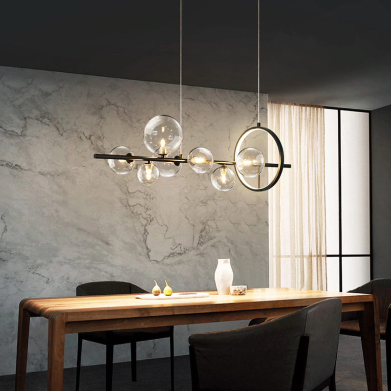 Glass blowing chandelier