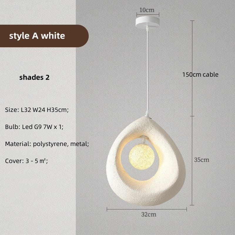 Wabi sabi circular Pendant Light